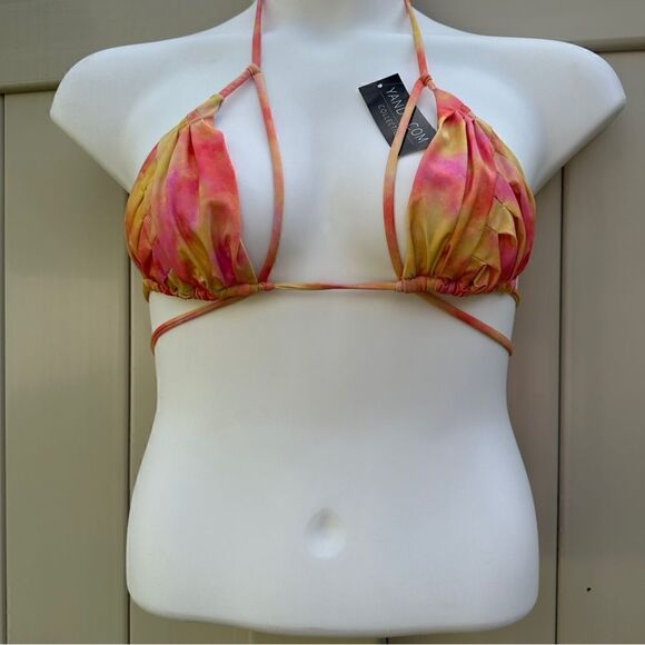 NWT Yandy summer sunset starburst string bikini top Sz M - Picture 2 of 8